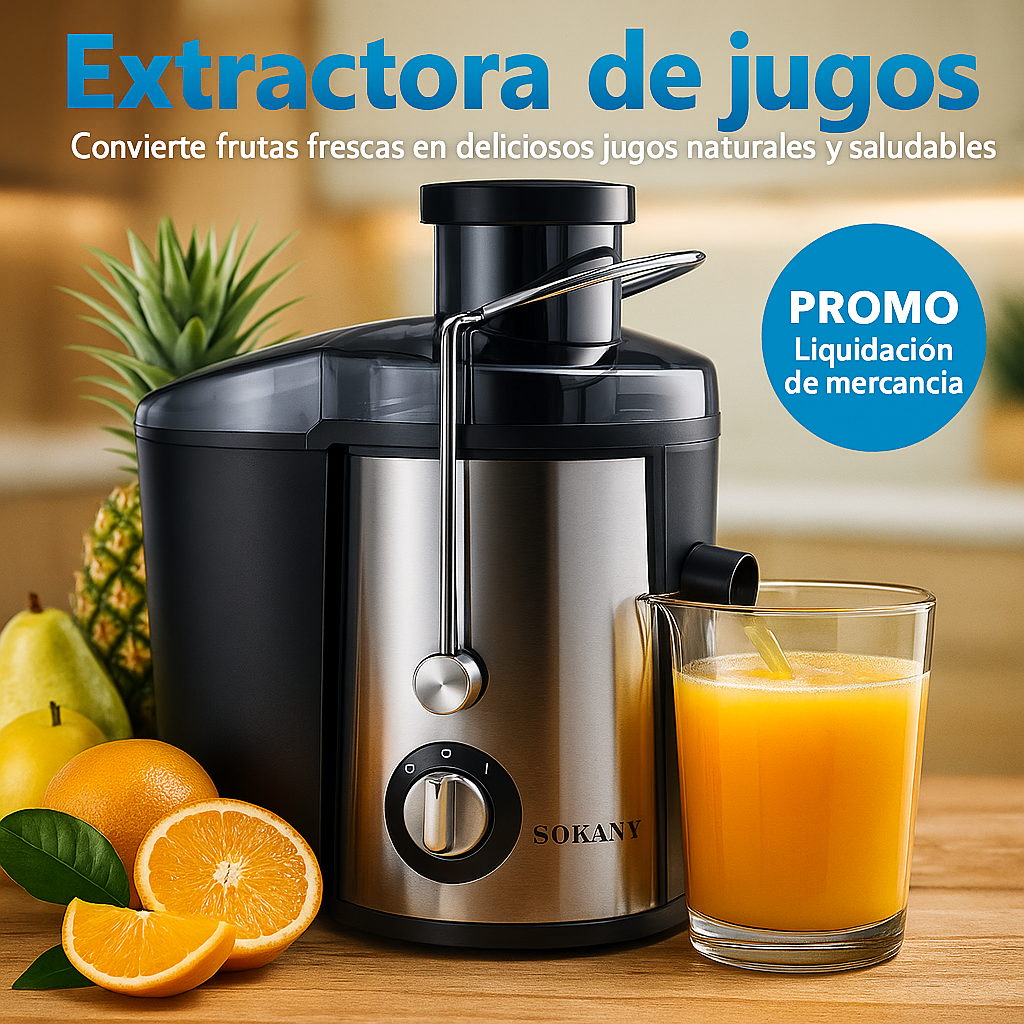 SOKANY® EXTRACTOR DE JUGO 3 EN 1