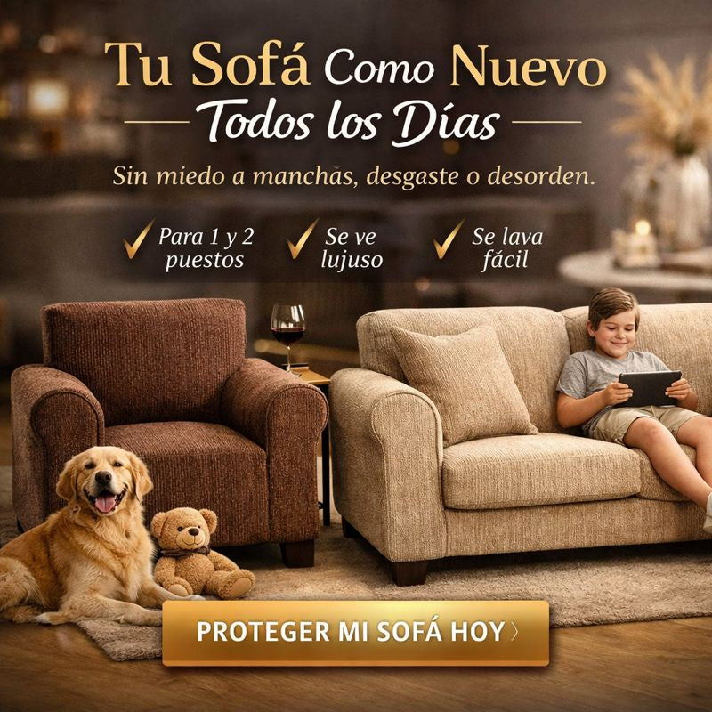 PROTECTOR DE SOFÁ ANTIFLUIDO EXCLUSIVE (ADAPTABLE 1,2 Y 3 PUESTOS)