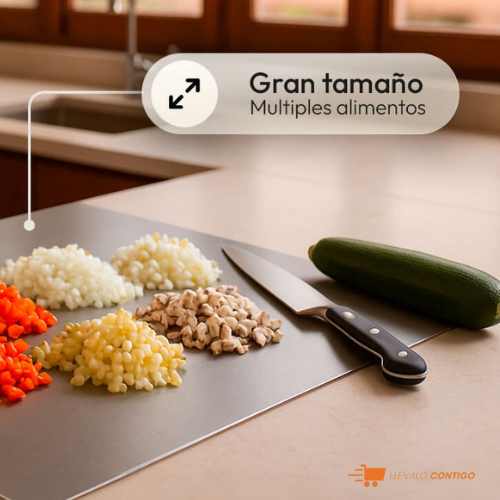 ACEMARO® TABLA MULTIUSOS PARA PICAR EN ACERO INOXIDABLE