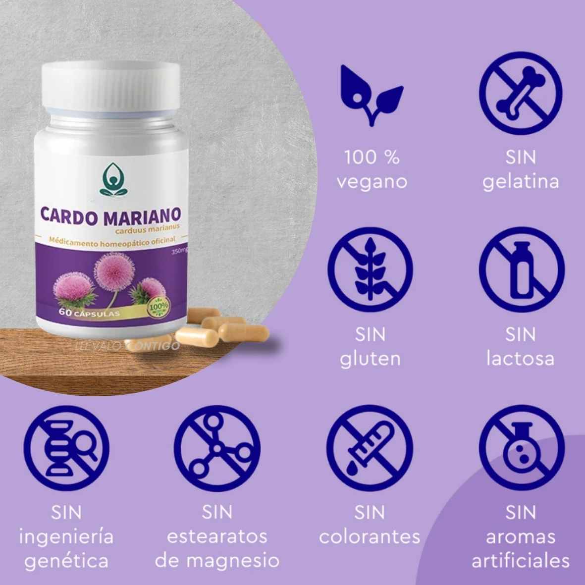 PAGA 1 Y LLEVA 2 CARDO MARIANO® 100% NATURAL