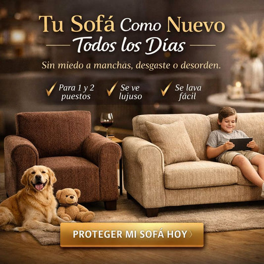 PROTECTOR DE SOFÁ ANTIFLUIDO EXCLUSIVE (ADAPTABLE 1,2 Y 3 PUESTOS)